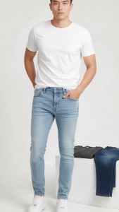 Quần Jeans Nam Co Giãn Slim Fit Trơn Dài Form Đứng Vải Xịn Giá Tốt