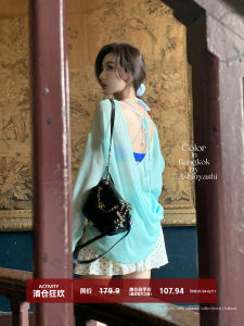 เสื้อยืดคอกลมแขนยาวผู้หญิง สีสันสดใส ทรงหลวม ทรงหลวม แขนยาว ผ้าฝ้ายผสมโพลีเอสเตอร์ ฤดูร้อน 2024