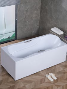 Thickened Acrylic Bathtub Seamless Integrated Bathroom Adult Bath Tub No Installation Required for Hotels And Guest Houses