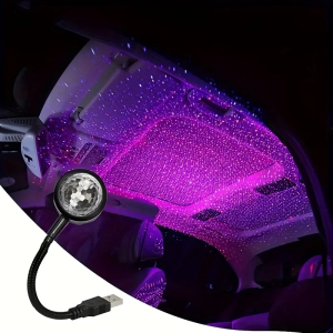 Vehicle led starry sky night lightusb powered galaxy star projector lamp for car roof room ceiling decor plug and play