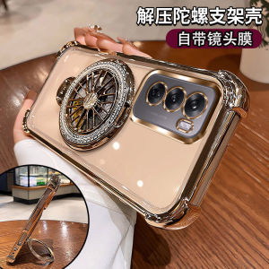 Oppo Reno12 pro Silicone Case Full Cover with Lens Film Anti-Fall Shock Absorption Transparent Soft Shell for OPPO Reno12 Overseas Version