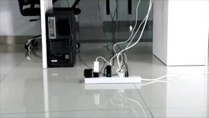 【SG STOCK】Extendable Under Desk Cable Management Tray Retractable Cord Organizer for Desk No Drill Under Desk Cable