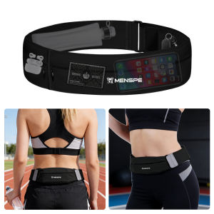 MENSPE Sports Waist Pack Multi Functional Waist Belts Lightweight Seamless Waterproof And Reflective Running Pouch Mens And Womens Outdoor Waist Pack Belt Bag