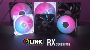 Corsair iCUE LINK RX RGB Series PWM PC Fan - Black/White (120mm/140mm)