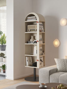 GUDE | Rotating Metal Bookshelf Storage Rack