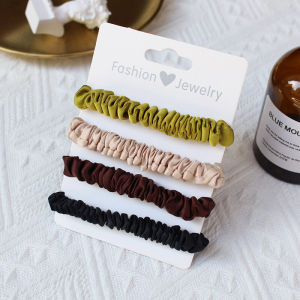 ริบบิ้นยางรัดผมสไตล์เกาหลี รุ่นใหม่ 2021 สำหรับผู้หญิง สีสันสดใส ทรงเรียบง่าย สีสันสดใส ริบบิ้นยางรัดผม