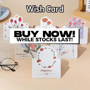 2026 Greeting Card Best Wishes Valentine Wish Card Wedding Birthday Card Kad Ucapan Thank You Card Wishes Card Gift