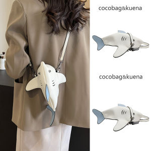 Summer Cartoon Shark Phone Bag Womens Crossbody Waist Bag Cute Animal Shaped PU Leather Soft Bag Single Shoulder Strap