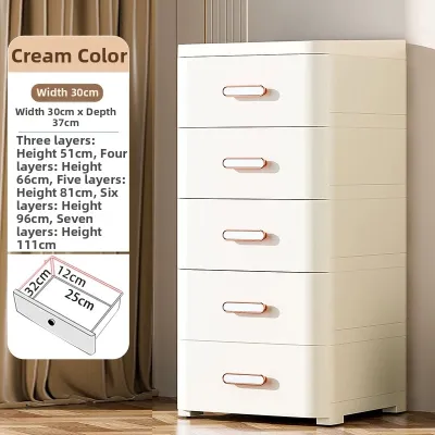 JILI | Pull-Drawer Storage Cabinet Japanese Bedroom Bedside Table