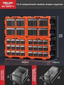 DELIXI Electric | Screw Bit Hardware Tool Storage Box Drawer Style