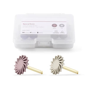 Dental Rubber Polisher Composite Resin Diamond Impregnated Polishing System RA Disc 14mm Wheel Kit Spiral Flex Brush Tool