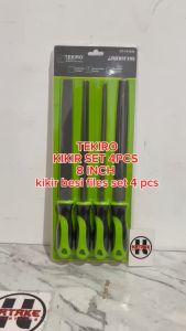 Tekiro kikir Files set 8" 4pcs Kikir set 8" 4pcs Kikir tekiro Kikir gagang fiber set 8" GT-FS1845
