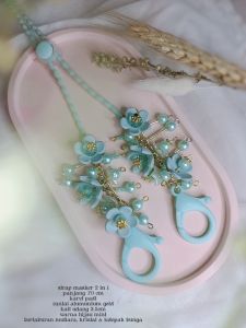 STRAP MASKER HIJAB MEWAH 2IN1/PENGAIT MASKER CANTIK ELEGAN