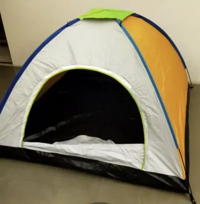 Tenda Camping Tahan air 4 - 6 Orang 200cm x 200cm Double - Layered Door -PE 460 / Mawar88shop