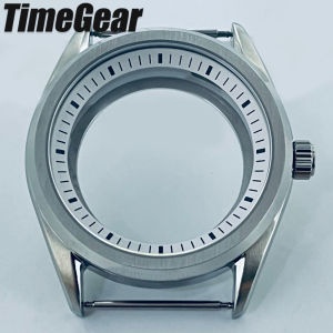 40mm White Chapter Ring GS Watch Case Sapphire Glass For NH35 NH36 4R35 4R36 NH34 NH38 Movement Accessory Part