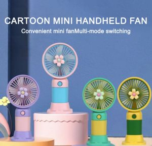 Quạt mini cầm tay tích điện gấp gọn  gió xoay linh hoạt có thể để bàn có thể sạc pin 500mAh