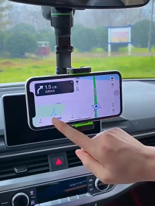 Giá Đỡ Điện Thoạị Ô Tô Đa Năng Xoay 360° Gắn Gương Chiếu Hậu Sau Ghế Dùng Trong Nhà Tiện Lợi
