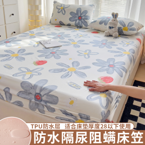ผ้าคลุมเตียงกันน้ำแบบครอบเต็ม ผ้าป้องกันอุจจาระสำหรับผู้สูงอายุและเด็ก เปลือกป้องกันผ้าปูที่นอนแบบอเนกประสงค์สำหรับทุกฤดูกาล