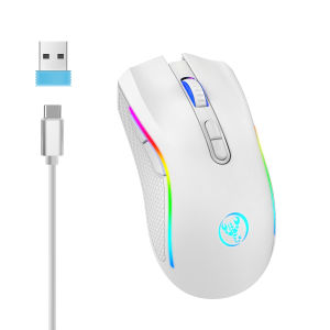 HXSJ | Wireless Gaming Mouse RGB Backlit Rechargeable 2.4G Optical Right-Handed Cartoon Theme