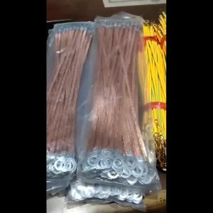 6 Pcs Pure-copper Bridge Grounding Wire Copper Braided Cable Jumper Connection Wire Durable Ground Lead Wire
