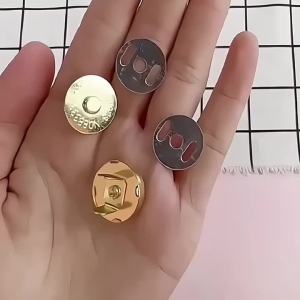 Magnetic Snap Fasteners Clasps Buttons Handbag Purse Wallet Craft Bags Parts Accessories 14mm 18mm