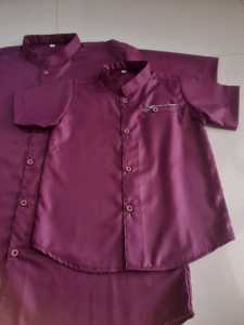 koko couple anak ayah warna burgundy