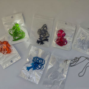 สร้อยคอจี้รูปไม้กางเขนซิลิโคนหลากสี - สไตล์พังก์สตรีทฮิปฮอปสำหรับวัยรุ่น รุ่นครบรอบ 20 ปี ของขวัญที่สมบูรณ์แบบสำหรับวันหยุด