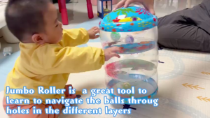 PVC Inflatable Baby Crawling Roller Toy Drum Bell with Bell Infant Crawling Drum Inflatable Baby Walker Green Toddlers