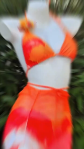 LALUNA SWIM ชุดว่ายน้ำแซ่บๆ ชุุดว่ายน้ำ 3ชิ้น ชุดชายหาดหญิง มีไซส์ M-XL | น้ำหนัก 40-65 กก. Y603