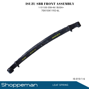 ISUZU SBR FRONT LEAF SPRING ASSEMBLY MOLYE WITH BUSH 70x10x1192-6L 1-51100-358 IS-010-1-6