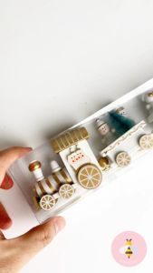 Pinky Bee Dekorasi Natal Kereta Kayu 64654001/674146