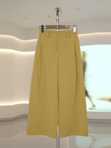 Shalldoer | Slimming High Waist Wide Leg Pants Womens Loose Fit Thin Summer Casual Straight Cut Eighteen Length Fashionable Comfortable
