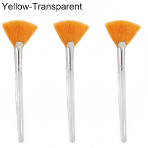 3/6/12pcs Practical Facial Brushes Fan Shape Brush Flat Head Face Mask Applicator Soft Portable Mask Brushes Cosmetic Tools