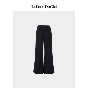 La lune Du ciel | Quần Tây Đơn Giản Phong Cách Retro Ống Dây Casual