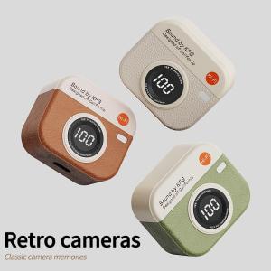 ♥ SFREE Shipping ♥ hot-selling Q86 retro camera semi-in-ear long-endurance high-definition sound quality power digital display head