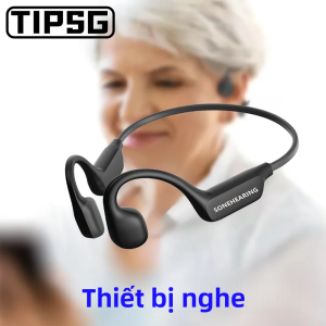 Tai Nghe Không Dây Chống Nước Bluetooth 5.3 IPX6 Khử Tiếng Ồn Dẫn Truyền Xương Dành Cho Người Cao Tuổi Bị Giảm Thính Lực Nhẹ Tương Thích Với Máy Trợ Thính