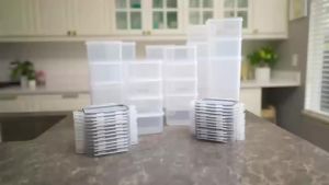 Bộ 24 Hộp Đựng Thực Phẩm Kín Khí Có 12 Nắp Đậy Bộ Sắp Xếp Đồ Dùng Nhà Bếp Phụ Kiện Nhà Bếp Dùng Cho Bột Đường Và Các Loại Hàng Khô Khác