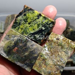 Lempengan Bahan Akik Badar Besi Hijau ACEH