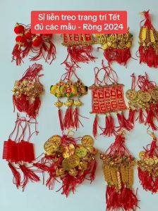 Bộ 5 Dây kháng/liễn treo trang trí Tết nhiều mẫu có sẵn - dài 10cm - treo trang trí cây mai cây đào nhà công ty nhà hàng cực đẹp