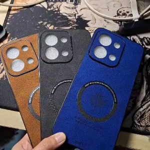 Case Maple Magnetic For Xiaomi Redmi 15C Softcase Leather Magsafe