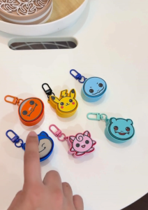 POKEMON 1 STRESS RELIEF FIDGET CLICKER KEYCHAIN PIKACHU JIGGLYPUFF CHARMANDER BULBASAUR SNORLAX