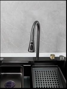 In stock Kitchen Sink 304 Stainless Steel Waterfall Kitchen Sink 3.0MM Thickness High Quality Home