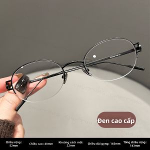 Chuming | Kính Cận Mắt Nửa Gọng Màu Đỏ Rượu Chống Ánh Sáng Xanh