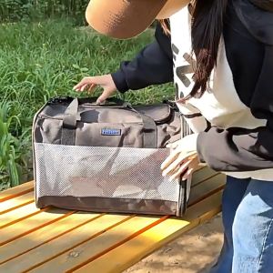 【COD】กระเป๋าสัตว์เลี้ยง กระเป๋าแมว กระเป๋าหมา กระเป๋าเดินทางขนาดใหญ่พับเก็บได้