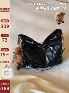 Tote Bag Womens Fashion Large Black Single-Shoulder