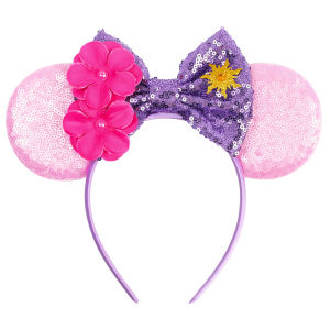 1pc Sweet Flower Hairband Sparkle Bow Crown Water Diamond Decoration Romantic Festival Party Princess Hair Accessories