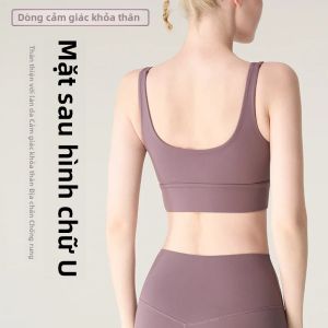 Tập Gym Nữ Áo Áo Ngực Thể Thao Push Up Crop Top Thoáng Khí Rỗng Thể Dục Thể Thao Gợi Cảm Chạy Bộ Áo Bra Yoga Nylon