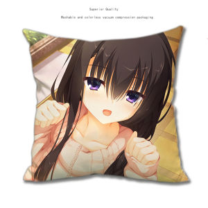 RIDDLEJOKER หมอนอิงนุ่มสำหรับผู้ชายและผู้หญิงอายุ 3 ขวบขึ้นไป หมอนอิงนุ่มสี่เหลี่ยมสำหรับนั่งและพักศีรษะจากอนิเมะญี่ปุ่น