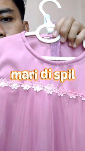 Gamis Nuraini Anak 7-12 Tahun Non Hijab Krep Airplow Mix Tile