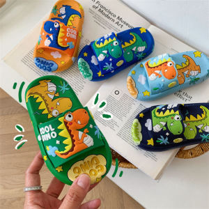 Kisss Baby Childrens slippers รองเท้าแตะสําหรับเด็ก รองเท้าแตะเด็ก การ์ตูน น่ารัก รองเท้าแตะฤดูร้อนสําหรับเด็กชายและเด็กหญิง พื้นนุ่ม กันลื่น PVC 24-35